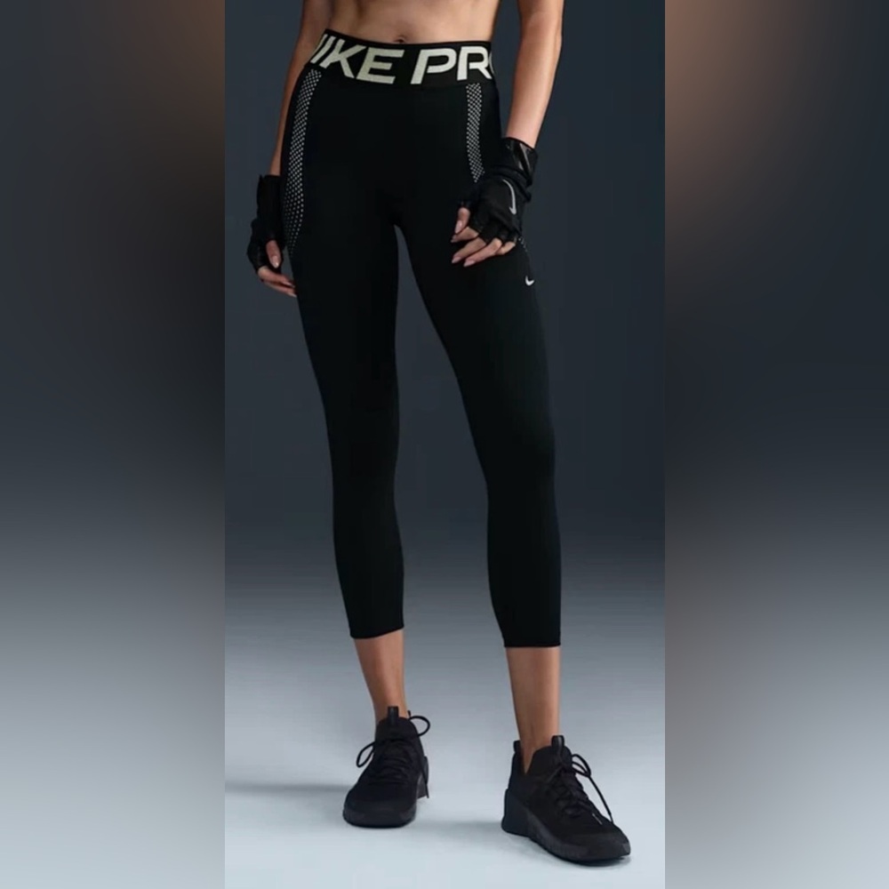NIKE PRO DRI FIT WOMEN'S TRAINING SCULPT 7/8 LENGTH LEGGINGS BLACK FV7948-010 XL